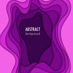 Abstract background with colorful paper cut shapes. Design concept for poster, banner or flyer