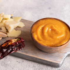 Almogrote, typical paste eaten spread on toast and is the specialty of La Gomera in the Canary Islands.Close up