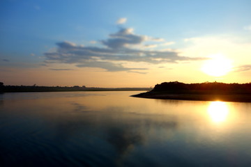 Obraz na płótnie Canvas Amazonas Sonnenuntergang