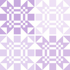 Purple Seamless Geometric Pattern Tiles