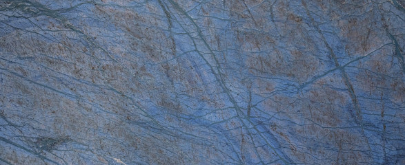 Blue gray abstract marble granite natural stone texture background banner panorama