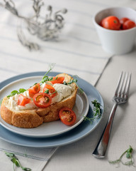 cheese and tomato sandwich
