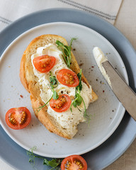 cheese and tomato sandwich