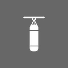Punching bag icon. vector illustration