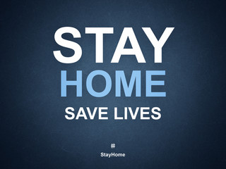 Stay Home quarantine corona virus epidemic illustration for social media, stay home save lives hashtag