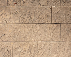 Obraz premium Old castle marble wall. Natural stones