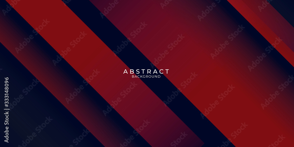 Wall mural abstract lines pattern technology on red gradients background.