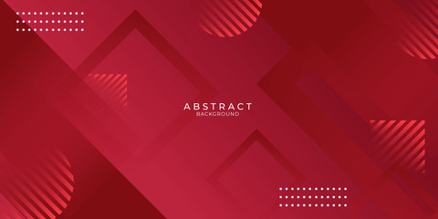 Red presentation background with modern concept for corporate