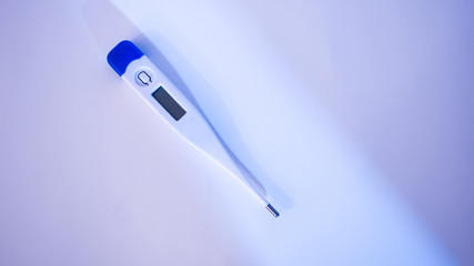 Electronic modern thermometer top view