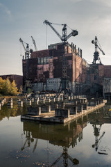 Abandoned construction site of block 5 and 6 of the Chernobyl nuclear power plant