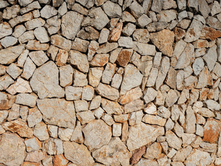 Rough cement surface painted with red brown paint