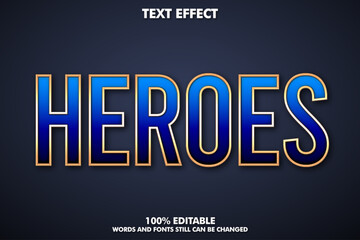 Super hero text effect, cinematic typography