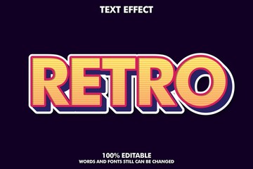 Fototapeta premium Modern retro text effect