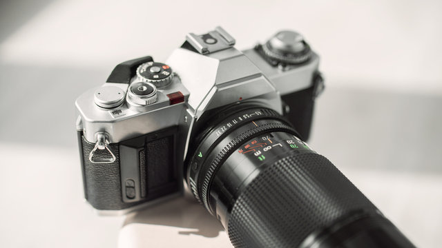 Old vintage 35mm film camera