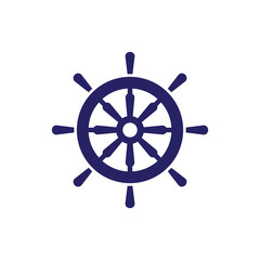 Ship steering icon design isolated on white background. vector illustration