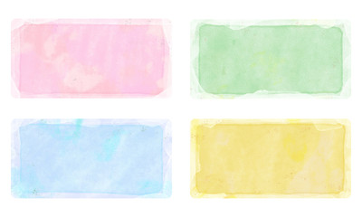 水彩バナー素材