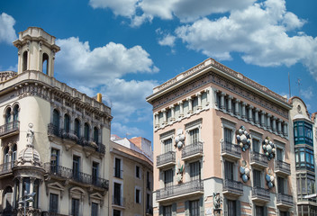 Fototapeta na wymiar Old Building in Barcelona, Spain