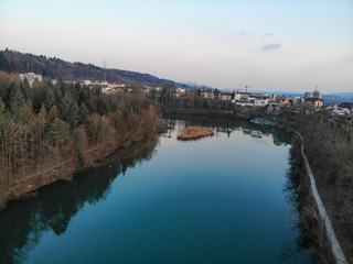 Obraz premium switzer river landscape 