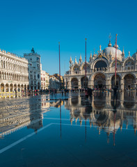 Obraz premium VENICE, VENETO / ITALY - DECEMBER 26 2019: Venice view