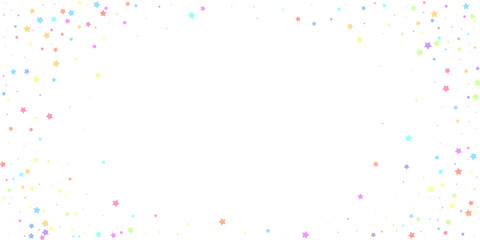 Festive confetti. Celebration stars. Colorful star