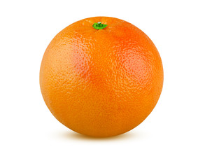  Whole ripe grapefruit isolated on white background. This image has better resolution and quality, and absolute sharpness from foreground to background.