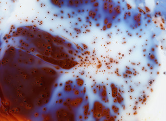 Patterns formed on the surface of color.