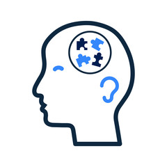 Mental health, psychiatry, psychology, therapy icon