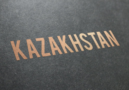 Republic of Kazakhstan. Golden Text. Premium edition.