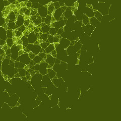 Network Mesh Procedural Art background illustration