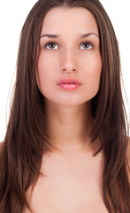 Fototapeta premium young beautiful woman with clear skin