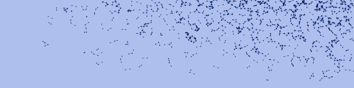 Network Mesh Procedural Art background illustration