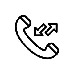 Receiver Vector Colour With Line Icon Illustration