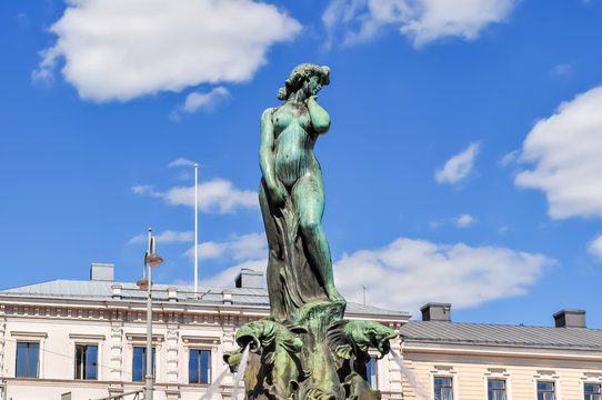 Havis Amanda fountain on Market square, Helsinki, Finland