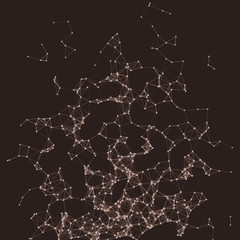 Network Mesh Procedural Art background illustration