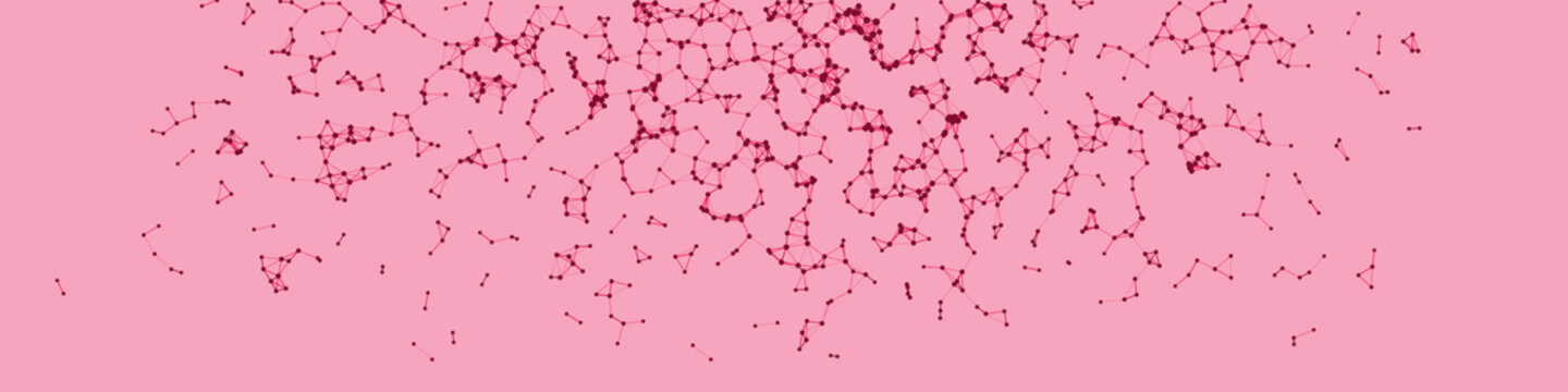 Network Mesh Procedural Art background illustration