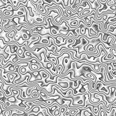 seamless screentone of psychedelic mesh, wavy weave, black and white moire pattern - obrazy, fototapety, plakaty