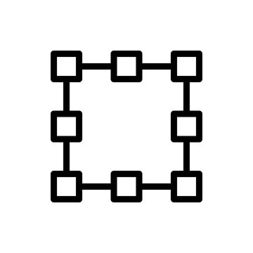 Transform Box Vector Colour With Line Icon Illustration