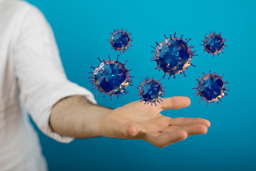 Coronavirus abstract background. protection Genetics Bacteriological Microorganism..