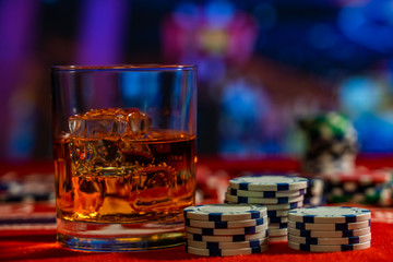 Roulette table at the casino