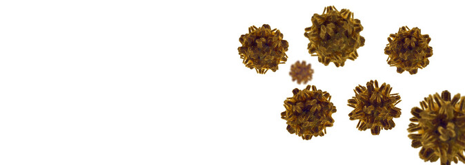 coronavirus outbreak, health threatening virus 3d.