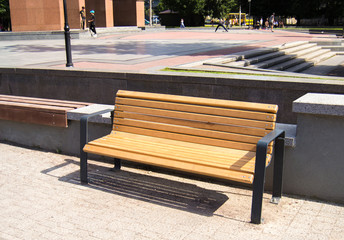 empty park bench