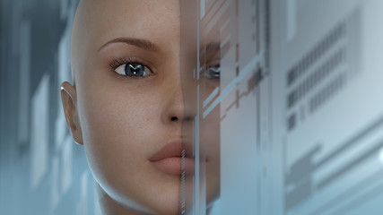 portrait of a sci-fi woman © Photobank