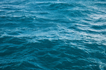 Splashing sea waves. Water surface wallpaper or background concept