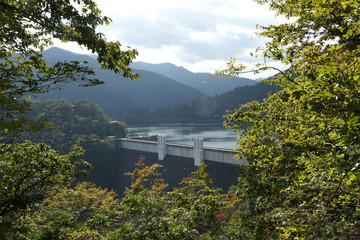 Ogouchi Dam, Lake Okutama, Ishikawa prefecture, Tokyo, Japan