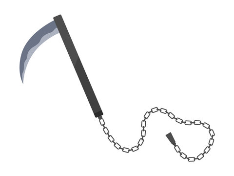 鎖鎌のイラスト