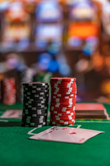 Casino Black Jack table