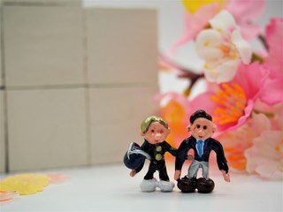 Landscape photo of entrance ceremony and graduation ceremony of middle and high school （Parent and child）⑤