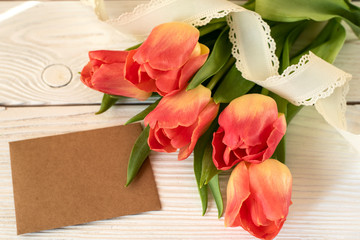 Spring flower on a wooden. Image