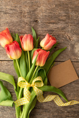 Spring flower on a wooden. Image