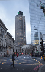 Old and modern architecture in The City of London